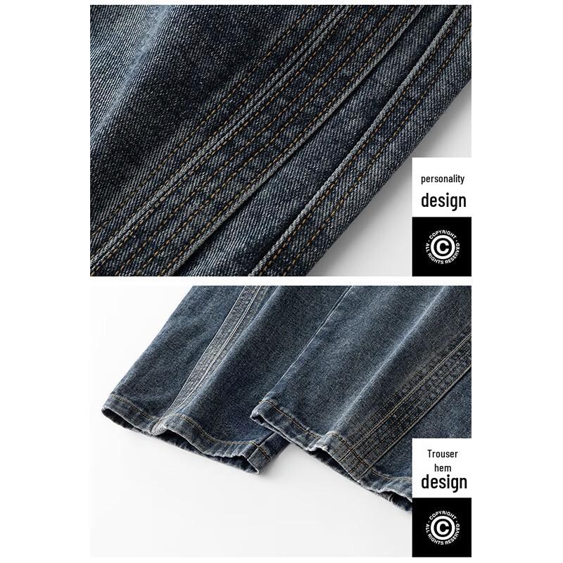 Mark Fairwhale Мужские американские модные джинсы прямого кроя