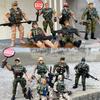 10 см Воин Элитные Силы Армия Полиция Военный Снег Морской Пехотинец Фигурка Игрушка Террорист Команда SWAT Фигурки для Детей Подарок