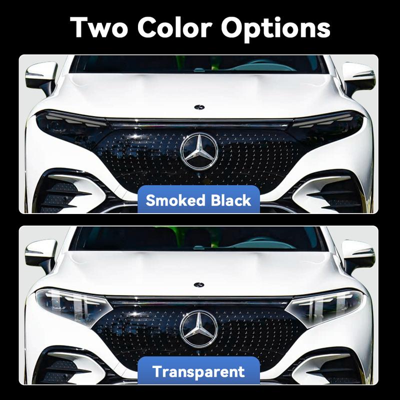 Для Mercedes Benz EQS SUV X296 -2026 Прозрачная защитная пленка из ТПУ для фар, устойчивая к царапинам, меняющая цвет