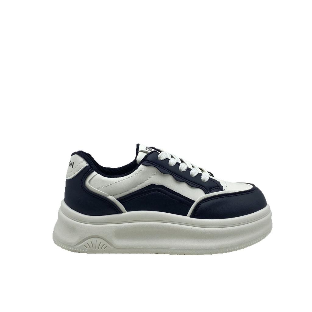 Оригинальные осенне-зимние толстоподошвенные ультралегкие 2025 весенне-летние повседневные спортивные туфли-маффины женские универсальные новые на шнуровке маленькие белые