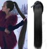 Ladies Hair Extension Long Straight Ponytail Synthetic Wig Ponytail Hair Extension With Heat-Resistant Fiber