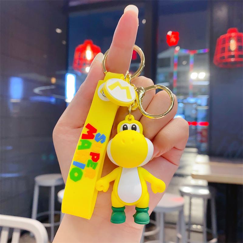 Cute Bubble Dragon Little Dinosaur Keychain Car Couple Student Backpack Pendant Ground Marketing Small Gift