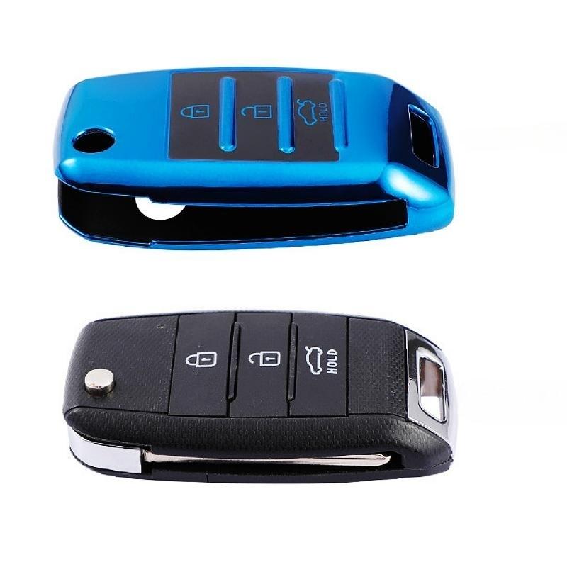 Новый дизайн, откидной чехол для ключей из ТПУ для Kia Rio 3 K2 Ceed Cerato K3 Sportage 4 Picanto K5 Optima Sorento Forte Stinger Shell Fob Protector