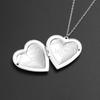 1PC Love Heart DIY Photoframe Openable Necklace Charm Vintage Necklace Pendant Photo Picture Locket Carved Heart
