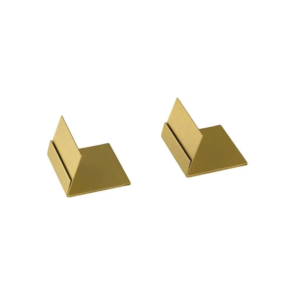 Gold Silver Metal Card Stand L Shape Price Tag Clip Versatile Name Card Holder Bridal Shower
