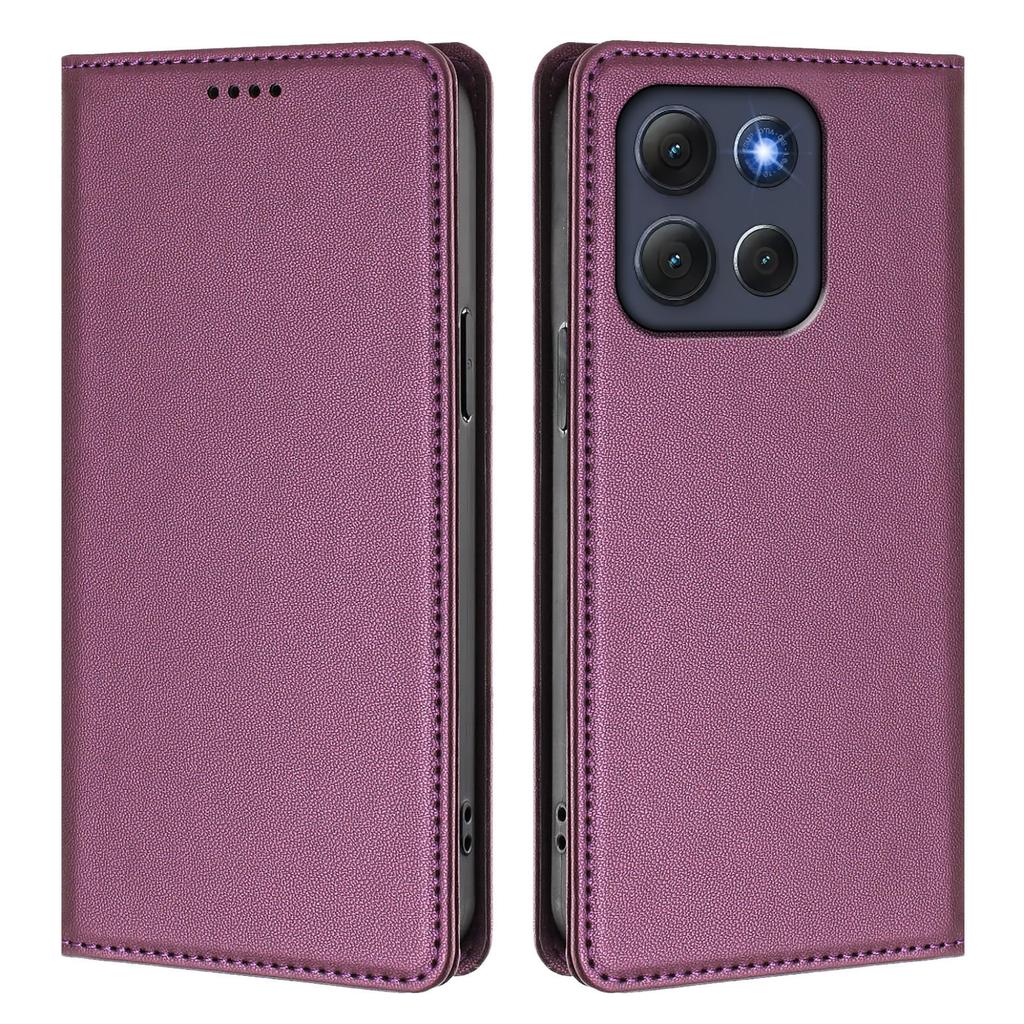 For Motorola Moto G86 Power 5G Leather Wallet Case Magnetic Closure RFID Blocking Phone Cover