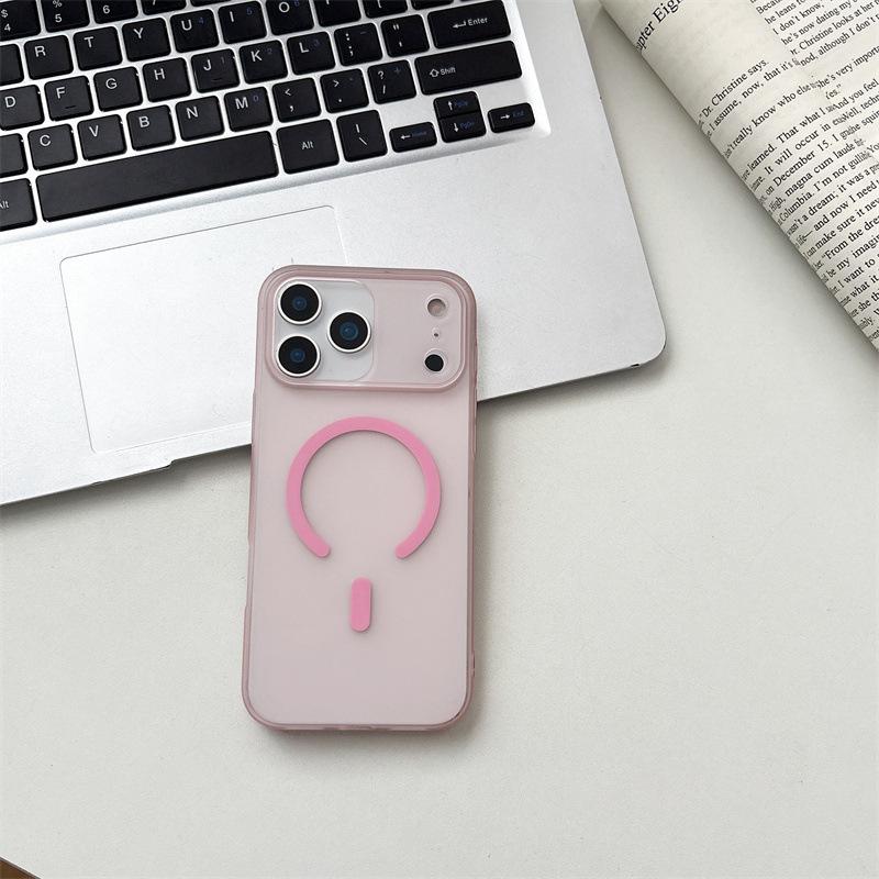 Магнитный матовый чехол «Ледяной туман» для iPhone 17 Pro Max - Полупрозрачный, Приятный на ощупь, Жесткая поликарбонатная защитная крышка
