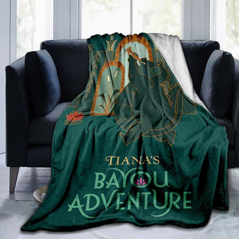 1pc, Tiana's Bayou Adventure Home Decor Blanket: Perfect Gift for Bedroom, Living Room, Travel, Camping, Car