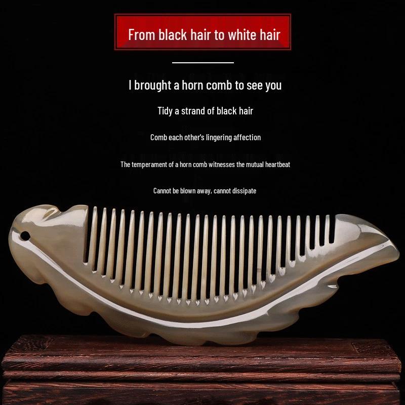 HOMEMAKER Набор расчесок из натурального белого рога буйвола
