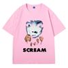 Лимитированная футболка Scream с принтом Билли Лумиса, футболка с коротким рукавом, мужская, женская, хип-хоп, винтажная, оверсайз, одежда