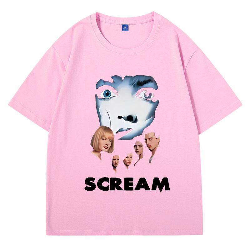 Лимитированная футболка Scream с принтом Билли Лумиса, футболка с коротким рукавом, мужская, женская, хип-хоп, винтажная, оверсайз, одежда