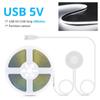 USB 5 В с регулируемой яркостью светодиодный светильник под шкафом COB Strip с проницаемым 25 мм деревянным беспроводным сенсорным переключателем управления DIY кухонное освещение