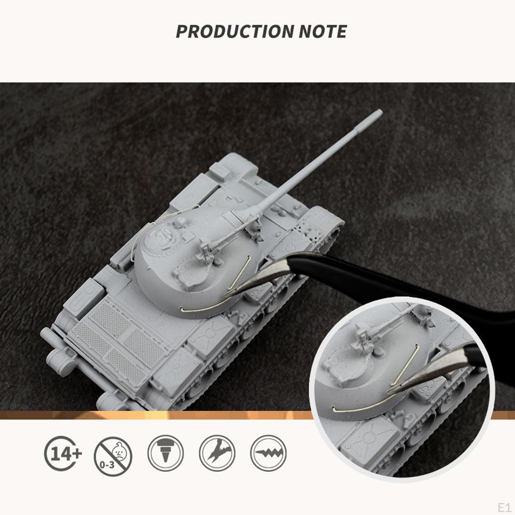 1:Модель советского танка Т-54 в масштабе 1:144, миниатюрная игрушка для взрослых, декор для дома
