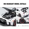 1/32 Nissan Skyline Ares GTR R34 R35 Alloy Sports Car Model Diecast Metal Toy Vehicles Car Model Simulation Collection Kids Gift