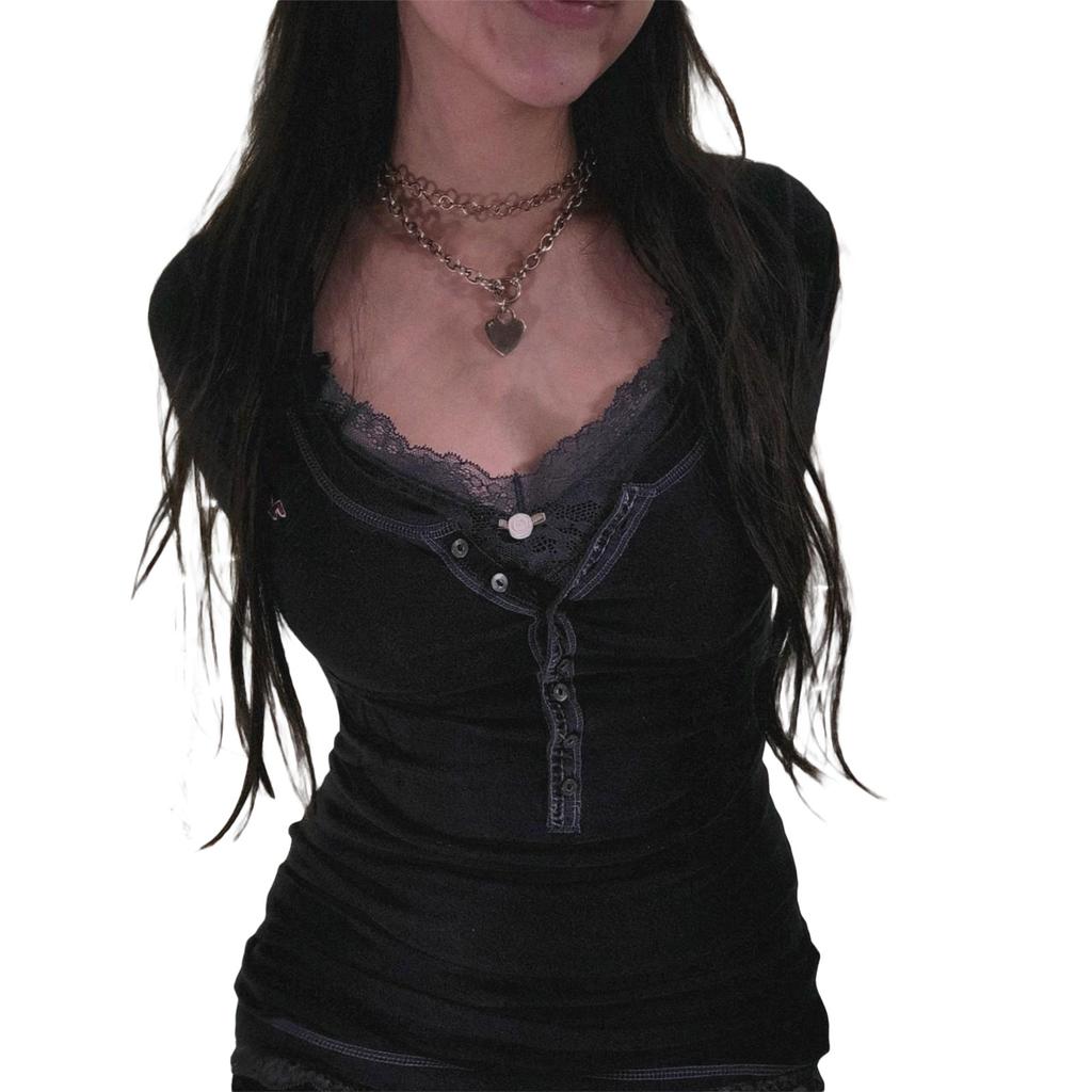 Women 's Autumn Slim T-shirt, Contrast Color Long Sleeve V-Neck Tops Daily Wear Clothing