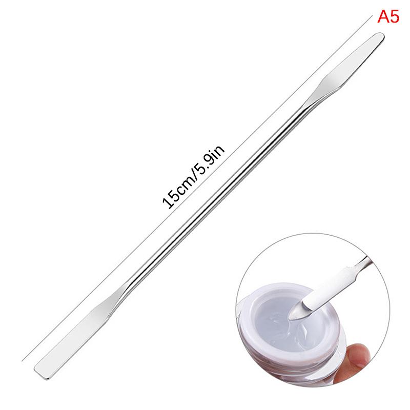 Nail Art Stirring Rod Gel Acrylic Bb Cream Mixing Stick Steel Spoon Spatula