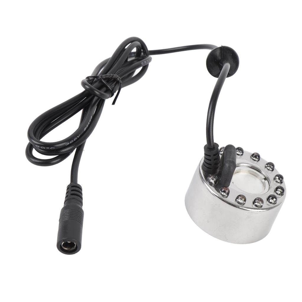 Mist Maker Fogger 350mL/H with 12 LED Color Changing Fog Controller 24V Atomizer Fog Machine for