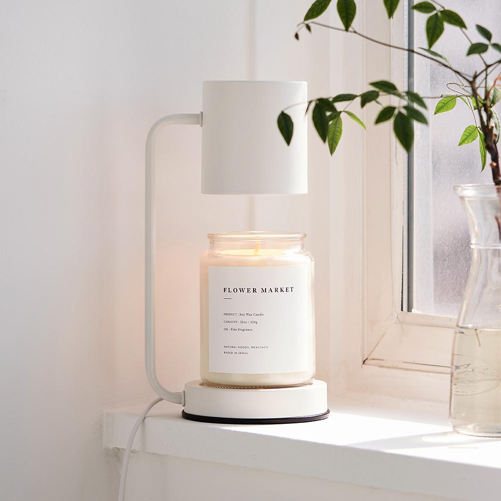 Nordic Melting Wax Lamp Modern Dimmable Electric Candle Warmer Lamp Timing Switch Fragrance Light Desk Decor Lighting