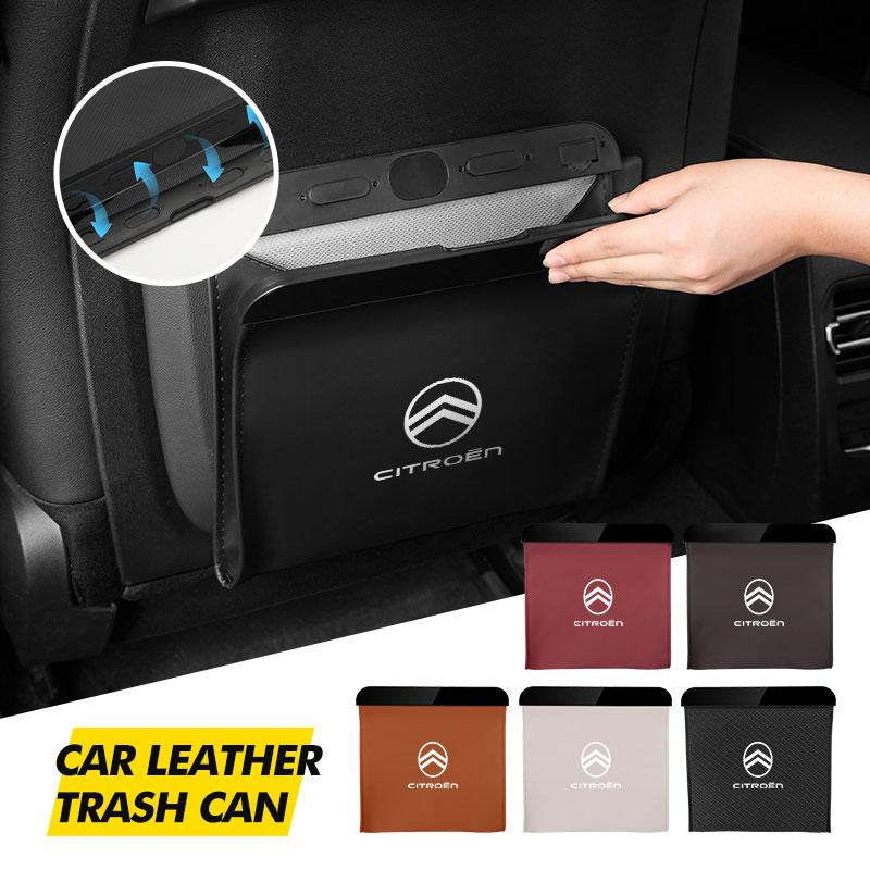 Car Trash Can Hanging Rubbish Container Waste Bin Organizer For Citroen C4 C3 C5 C1 C2 C6 VTS C4L DS3 DS4 DS5 Grand Berlingo
