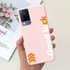 Для Vivo V21 4G Чехол V2066 V2108 Милый Мультяшный Динозавр Чехол Мягкий ТПУ Чехол для Телефона Для Vivo V21e V 21 e V2061 VivoV21 Fundas Coque