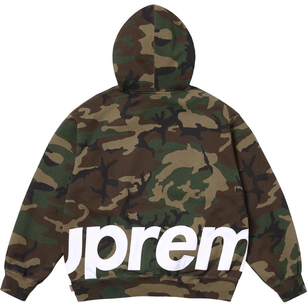Supreme Толстовка с капюшоном на молнии с большим логотипом SUP-SS25-060