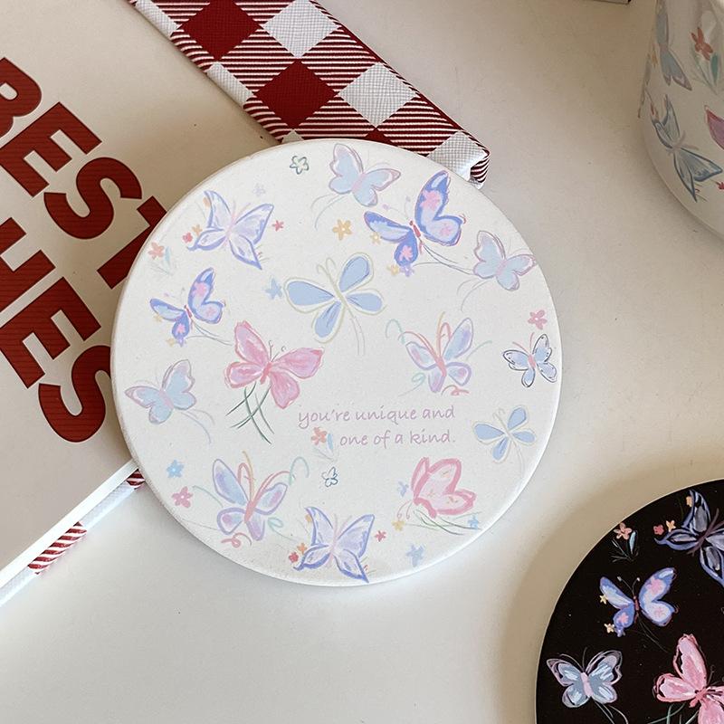 Домашняя атмосфера, Нишевое детское веселье, Весенне-летние расписные линии, Керамическая чашка с бабочкой, Кофейная чашка, Стакан для воды 340М