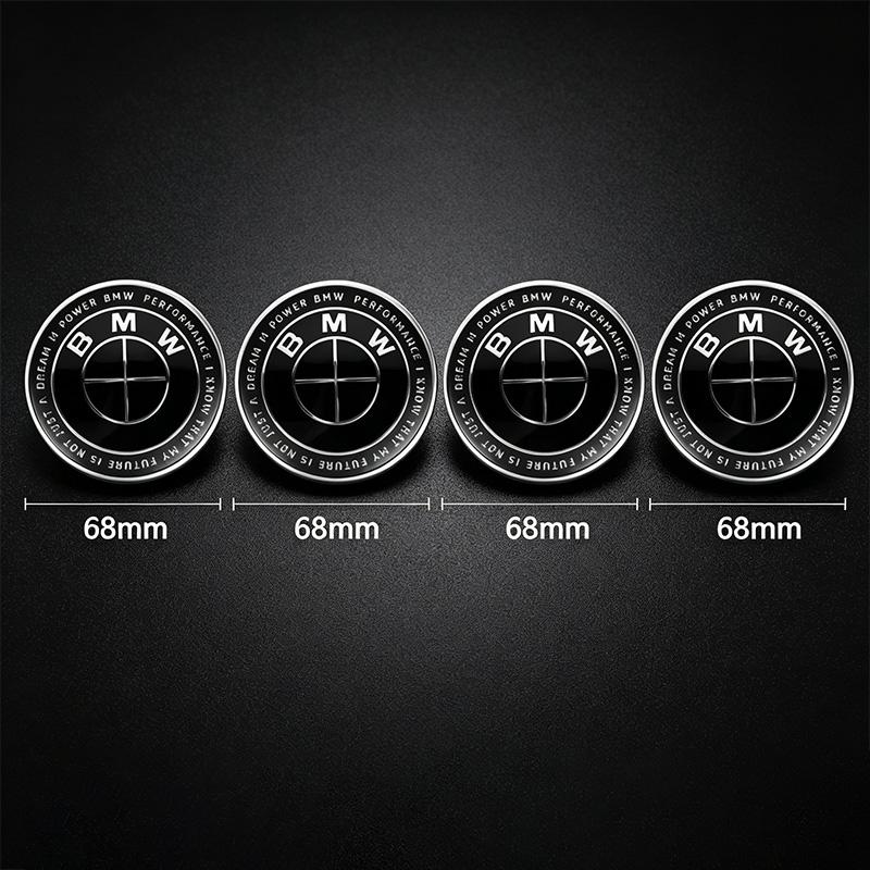 4Pcs 56mm 68mm ABS Car Wheel Center Caps Black For BMW E39 E46 E90 E60 E87 E53 F10 F20 F30 F15 F16 G20 E34 E36 E39 E38 Z3 Z4 G20