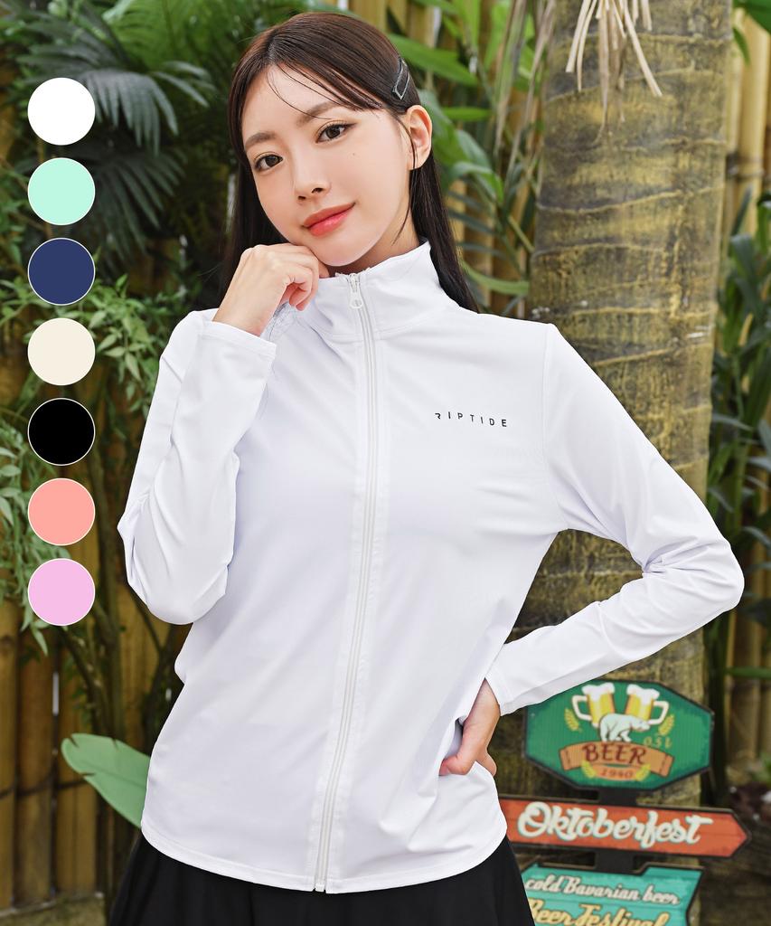 Helingbon Wonder Women'S Многофункциональный Рашгард на Молнии (9 цветов) / Rc903W (Тип B)