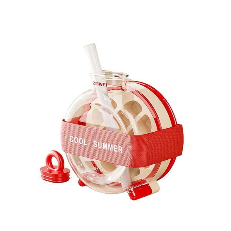 2 в 1 форма для льда с соломинкой, силиконовая бутылка для воды для льда, ледогенератор без касания для морозильной камеры, летний пищевой кувшин для льда