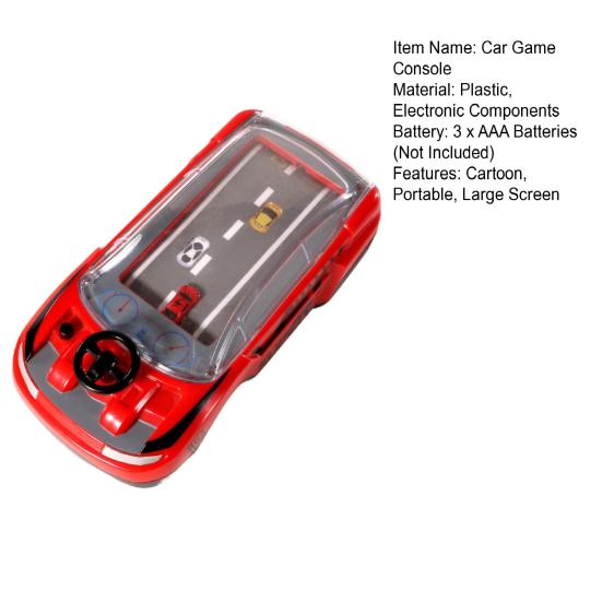 Тренировка мышления Игра для мозга Изысканная портативная симуляция Гоночная машина Машина Мультяшная консоль