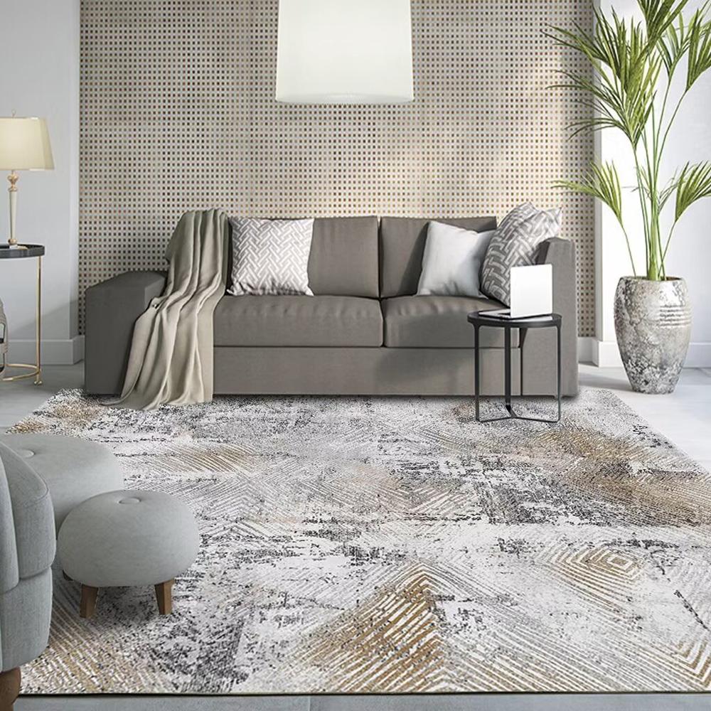 Nordic Abstract Carpet Living Room Decor Grey Rugs for Bedroom 200x300 Lounge Coffee Tables Mat Anti Slip Washable Entrance Mats