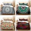 Bohemian Theme Home Bedding Set Datura Print Quilt Cover Pillow Cover Sheet/Double Bed 2/3 Piece Bedroom Decoration