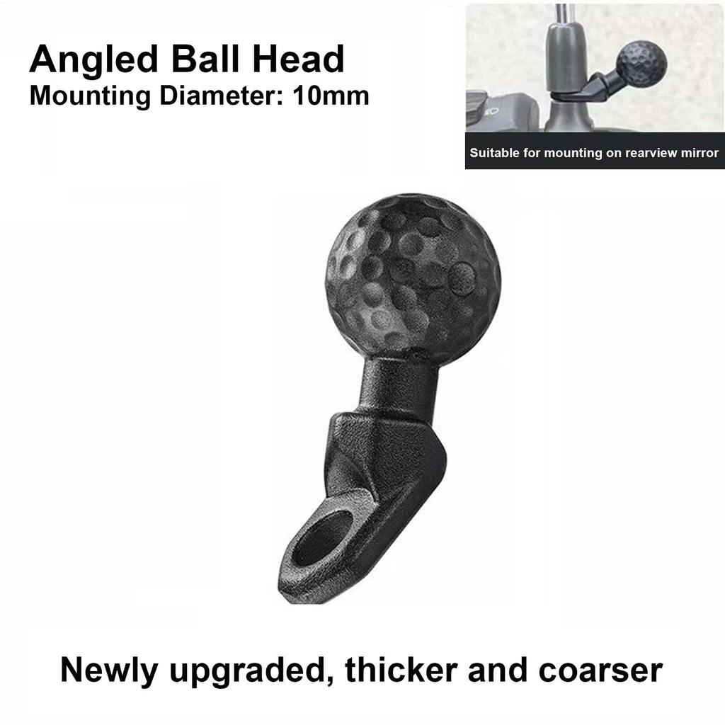 Адаптер с угловой головкой Шаровая основа Угловая амортизирующая Прочная сплавная шаровая основа Держатель для телефона мотоцикла Велосипедные аксессуары для велосипеда