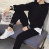 «Женский осенний корейский модный повседневный спортивный костюм-двойка»: Маленькие брюки и свитер"