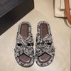 Летние сандалии, Женские плоские римские туфли, Летние 2024 Новые высококачественные шлепанцы, Носите модные сандалии, Женская обувь