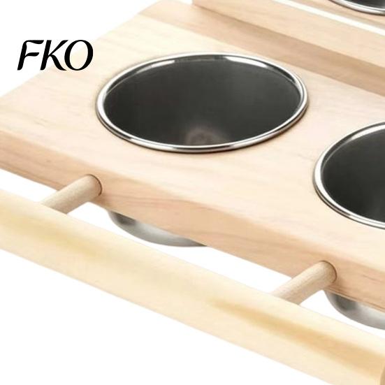 Parrot Feeder Platform 1 Set Platform, Bird Cage with 2 Detachable Stainless Steel Feeding Cups Cups, Wooden Perch Pole, Mirror, Accessories