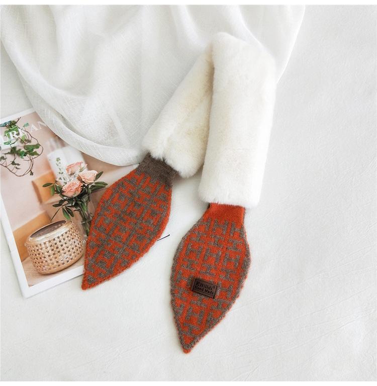 Новый шарф женский прекрасный осенне-зимний открытый теплый холодостойкий шарф защита шеи шерстяной воротник