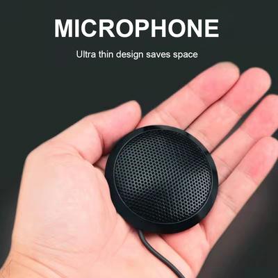 USB/3,5 мм Конференц-микрофон Plug&Play 360° Всенаправленный Конденсаторный Микрофон Нескользящая Основа Настольный Компьютерный Микрофон для Игр и т.д.