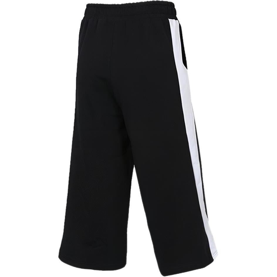 Puma Breathable Loose Wide-Leg Cropped Pants Retro Sports Long Pants Women Pants Black 579210-01