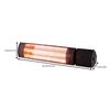 Infrared heater with remote control, wall-mounted