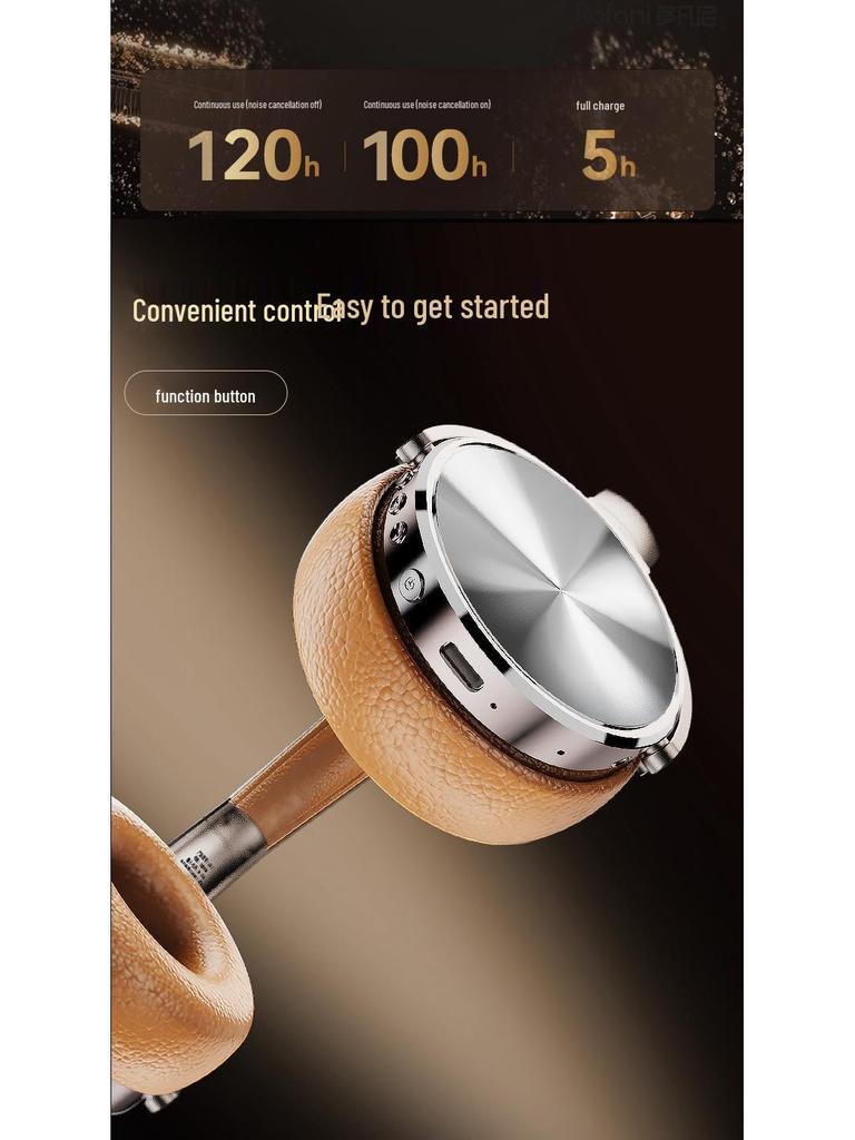 Rovani Bluetooth Noise-Cancelling Over-Ear Headphones: Wired Gaming, Wireless Neckband, Sports Headset