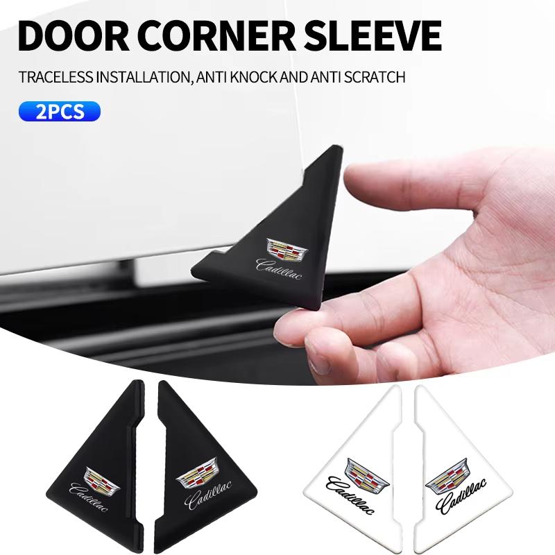 2Pcs Car Door h65 Bumper Anti-Collision Strip Stickers for Cadillac CTS ATS SRX XTS XT5 Escalade STS CT5 CT6 BLS Deville Accessories