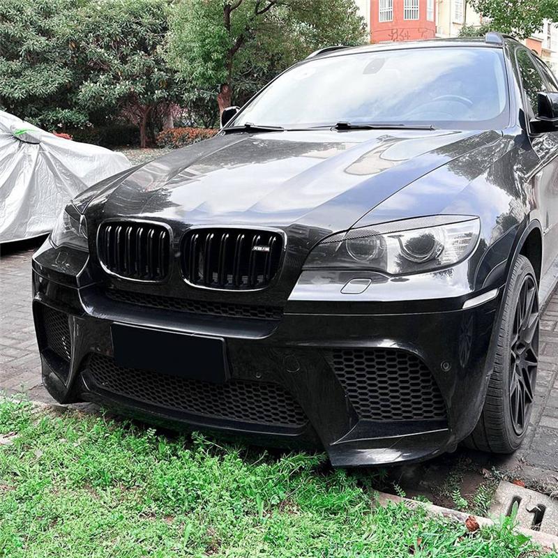 Накладки на фары для BMW X6 E71 2008-2014, Козырьки на фары