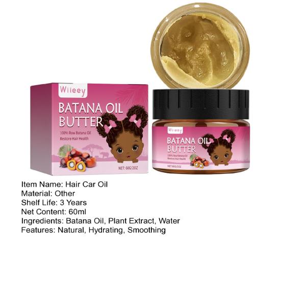 60ML Batana Hair Care Oil Natural Plants Extract Men Women Dry Damaged Split Hair Growth Hydrating Smoothing Repair Essential Oil