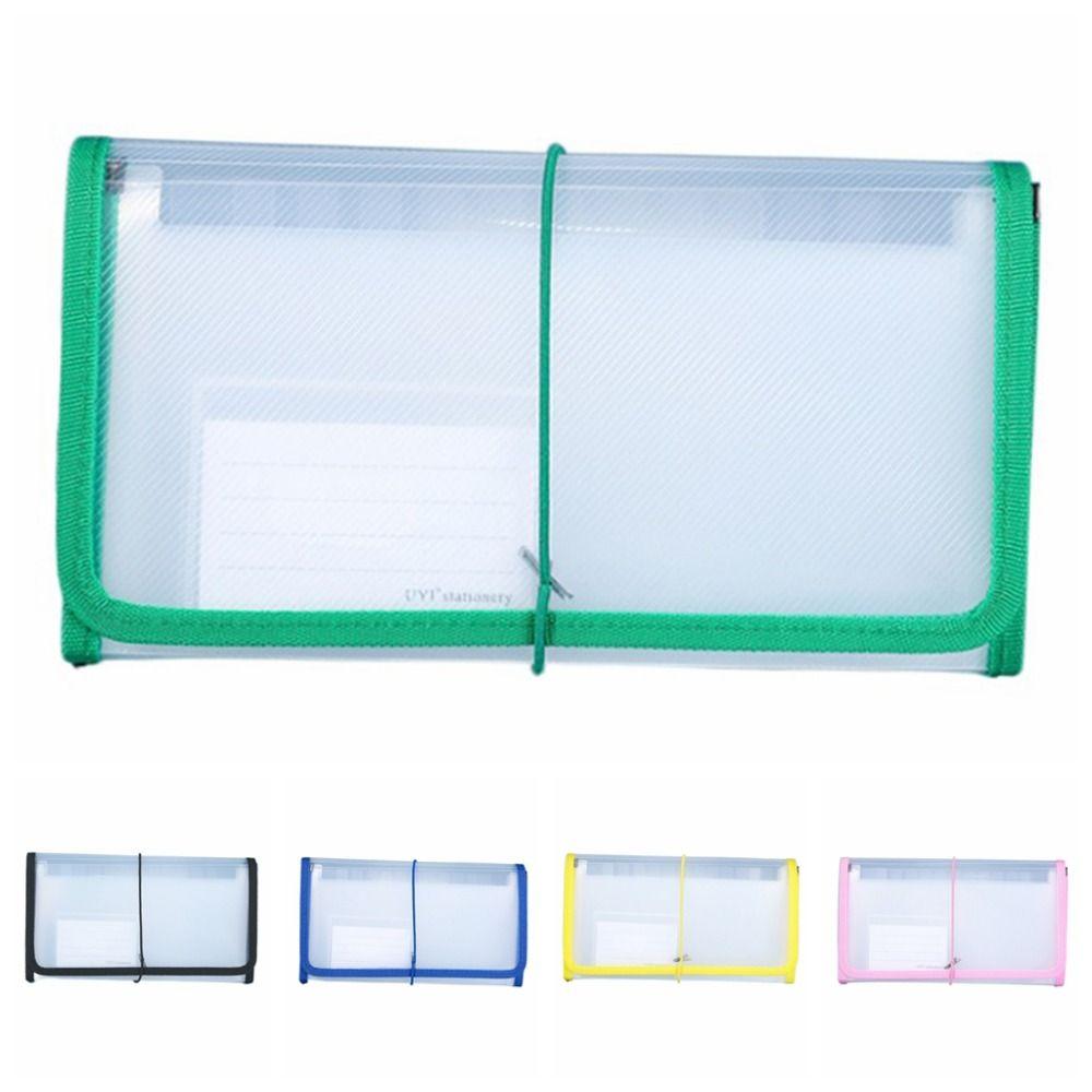 Binding Rope PP Expanding File Folder 13Pockets Accordian File Bag Receipt Storage Bag Student