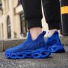 Горячая Распродажа Модные Кроссовки с Лезвиями для Бега Мужские Синие Повседневные Спортивные Кроссовки Мужские Легкие Дышащие Мужские Кроссовки-Носки Размер 46