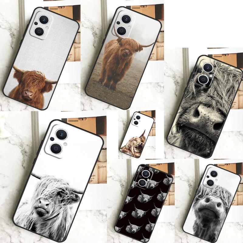 Чехол Highland Cows для OPPO Reno 5 Lite 4 6 7 8 10 Pro 11 F 4Z 5Z 8T OPPO Find X2 X3 Lite X5 X6 Pro