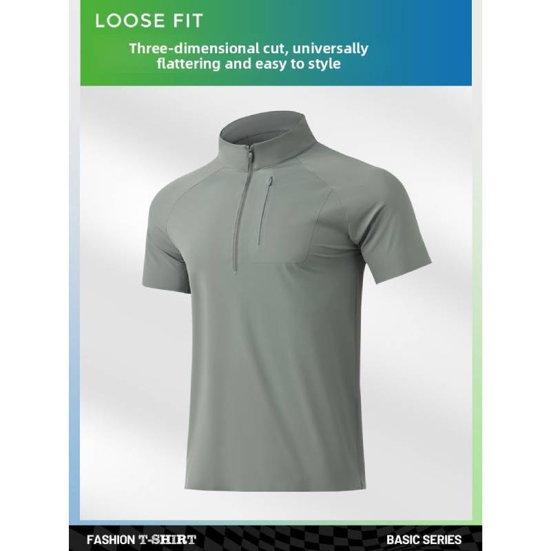 Polo Shirt Men Women Ice Silk Summer Breathable Sport Tshirt For Running And Cycling