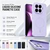 Высококачественный Жидкий Силикон Встроенный Флис Магнитный Чехол для Xiaomi 17T Pro 17Pro Max Ultra Ударопрочный Полная Защита Чехол