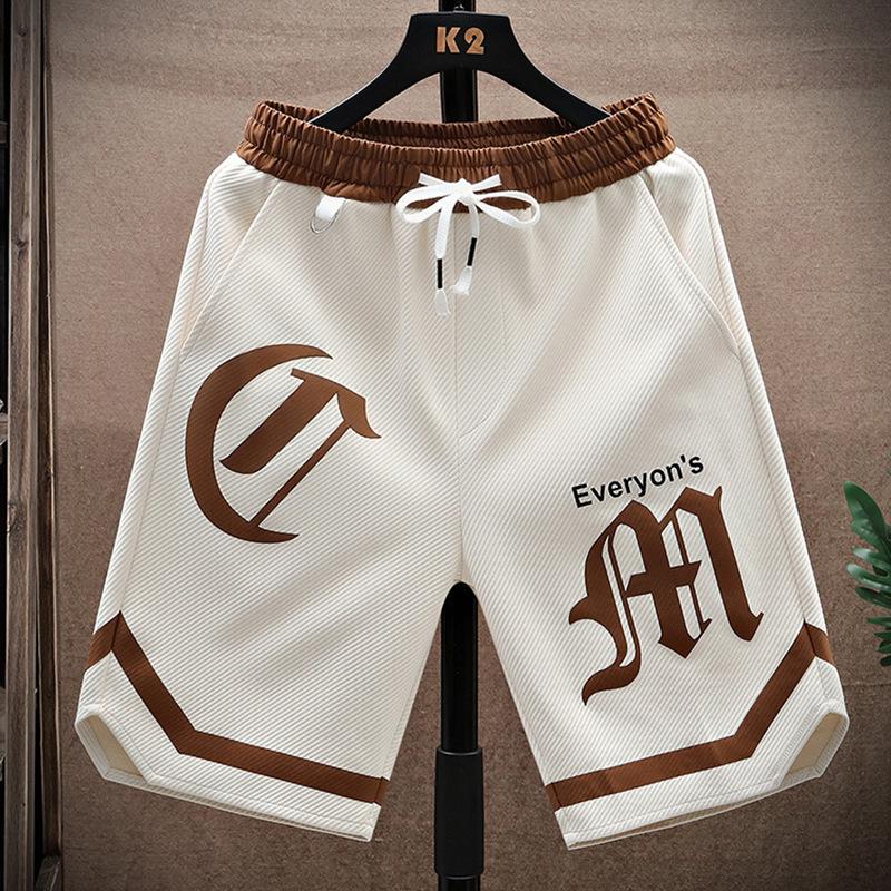 Летние шорты для бега, мужские повседневные спортивные шорты для бега, лоскутный принт, свободные, сухие, спортивные шорты для спортзала